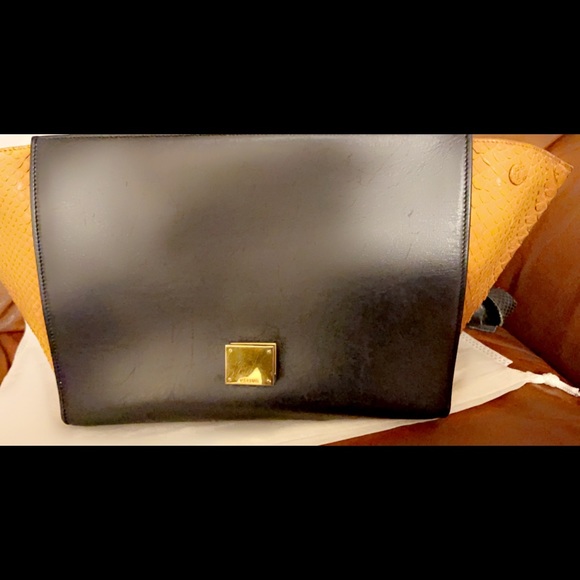 Celine Trapeze Leather Python bag - Picture 2 of 6